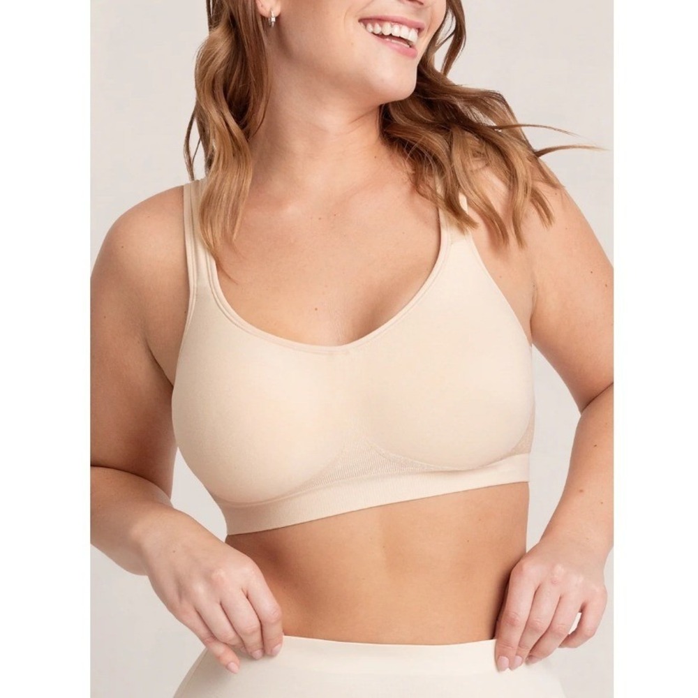Shapermint Women's Chai Everyday Comfort Straps Wireless Shaping Bra Size XL NWT